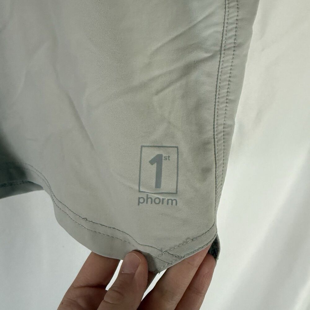 1st Phorm Shorts Men's 2XL 40 Beige Chino Cargo Pocket Zip 7" Inseam - Picture 2 of 9